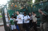 2009 Sukkot, Hillel Dancing (photo courtesy of Rev. Rob Spach)
